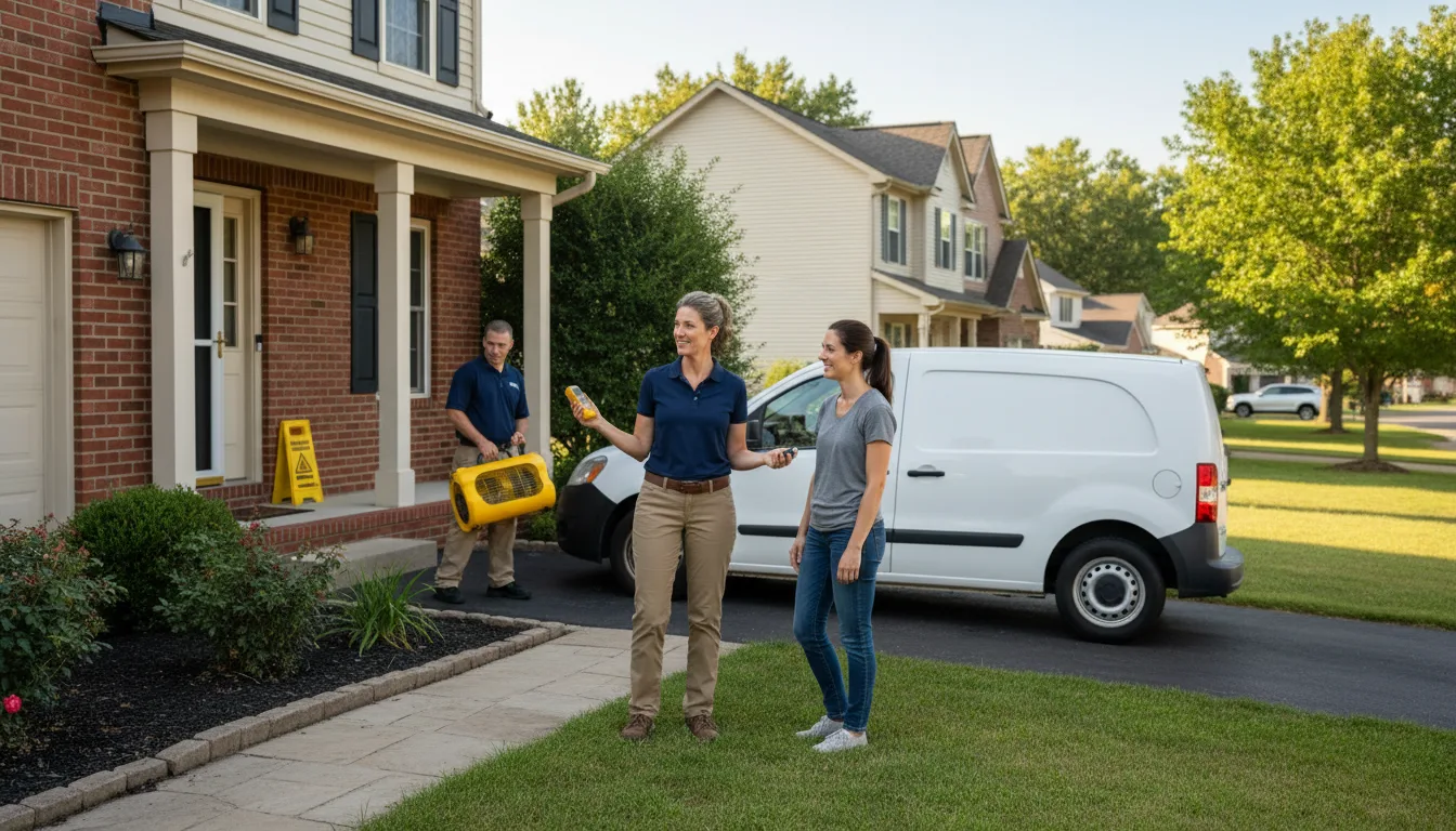 Residential water damage restoration in Gooding, ID
